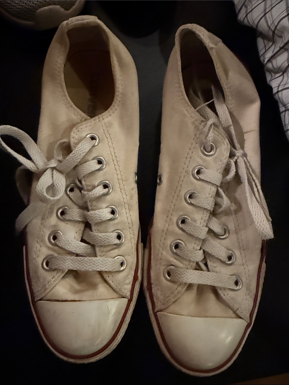 Converse Women's Low-Top Canvas Sneakers in white